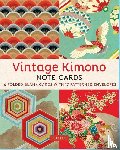 Tuttle Studio - Vintage Kimono, 16 Note Cards: 8 Illustrations from 1900's Vintage Japanese Kimono Fabrics (Blank Cards with Envelopes in a Keepsake Box)