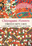 Tuttle Studio - Chiyogami Flowers Embossed Note Cards - 12 Cards: 12 Blank Cards in 6 Lovely Designs (2 Each) with 12 Patterned Envelopes in a Keepsake Box