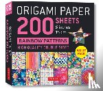  - Origami Paper 200 sheets Rainbow Patterns 6" (15 cm)
