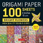  - Origami Paper 100 Sheets Bright Flowers 6" (15 cm)