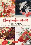 Tuttle Studio - Chrysanthemums, 12 Note Cards: 12 Blank Cards in 6 Lovely Designs (2 Each) with 12 Patterned Envelopes