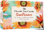 Tuttle Studio - 16 Thank You Cards, Sunflowers: 4 1/2 X 3 Inch Blank Cards in 8 Lovely Designs (2 Each) with 16 Envelopes