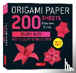  - Origami Paper 200 sheets Ruby Red 6"