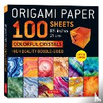  - Origami Paper 100 sheets Colorful Crystals 8 1/4"