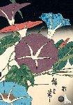  - Journal Morning Glories & Cricket, Hiroshige Lined Paperback