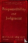 Arendt, Hannah - Responsibility and Judgment