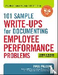 Falcone, Paul - 101 Sample Write-Ups for Documenting Employee Performance Problems