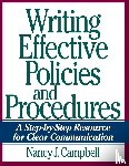 Campbell, Nancy - Writing Effective Policies and Procedures