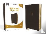 Vida, RVR 1960- Reina Valera 1960 - RVR60, Biblia del Ministro, Letra gigante, Leathersoft, Negro, Palabras de Jesus en Rojo, Comfort Print