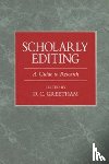  - Scholarly Editing