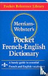  - Merriam Webster Pocket French-English Dictionary