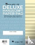Hal Leonard Corp - Manuscript Paper (Deluxe Pad)(Blue Cover)
