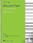  - Standard Wirebound Manuscript Paper Green Cover 12 Staves Pe