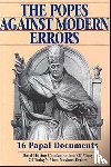 Tan Books - Popes Against Modern Errors
