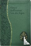 Winkler, Jude - Minute Meditations from the Popes: Minute Meditations for Every Day Taken from the Words of Popes from the Twentieth Century