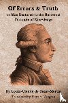 Saint-Martin, Louis-Claude De - Of Errors & Truth