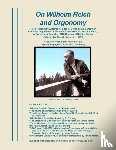  - On Wilhelm Reich and Orgonomy