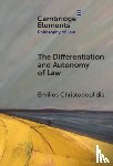 Christodoulidis, Emilios (University of Glasgow) - The Differentiation and Autonomy of Law