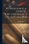 Burckhardt, Walther - Kommentar Der Schweiz. Bundesverfassung Vom 29. Mai 1874
