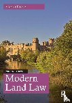Dixon, Martin (University of Cambridge.) - Modern Land Law