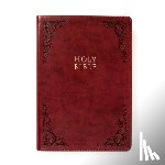Holman Bible Publishers - KJV Super Giant Print Reference Bible, Burgundy Leathertouch, Indexed