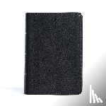 Csb Bibles by Holman - CSB Large Print Compact Reference Bible, Black Leathertouch