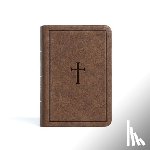 Csb Bibles by Holman - CSB Large Print Compact Reference Bible, Brown Leathertouch