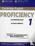 Cambridge ESOL - Cambridge English Proficiency 1 for Updated Exam Student's Book without Answers