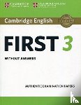  - Cambridge English First 3 Student's Book without Answers