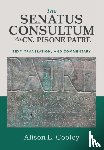  - The Senatus Consultum de Cn. Pisone Patre