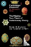 Brandon, Robert N. (Duke University, McShea, Daniel W. (Duke University - The Missing Two-Thirds of Evolutionary Theory