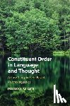 Koizumi, Masatoshi (Tohoku University - Constituent Order in Language and Thought