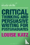 Katz, Louise (Australia - Critical Thinking and Persuasive Writing for Postgraduates