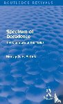 Pittock, Murray (University of Glasgow - Spectrum of Decadence (Routledge Revivals) - The Literature of the 1890s