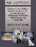 Kirkland, Henry W - Cannon (John Hall) V. South Carolina U.S. Supreme Court Transcript of Record with Supporting Pleadings