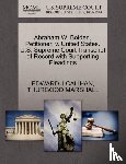 Calihan, Edward J, Marshall, Thurgood - Abraham W. Bolden, Petitioner, V. United States. U.S. Supreme Court Transcript of Record with Supporting Pleadings