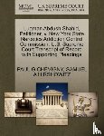 Chevigny, Paul G, Hirshowitz, Samuel A - Luqman Abdush Shahid, Petitioner, V. New York State Narcotics Addiction Control Commission. U.S. Supreme Court Transcript of Record with Supporting Pleadings