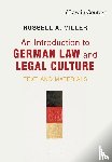 Miller, Russell A. (Washington and Lee University - An Introduction to German Law and Legal Culture