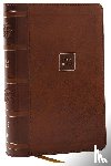 Thomas Nelson - NKJV Compact Paragraph-Style Bible w/ 43,000 Cross References, Brown Leathersoft, Red Letter, Comfort Print: Holy Bible, New King James Version