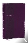 Thomas Nelson - NKJV Personal Size Large Print Bible with 43,000 Cross References, Purple Leathersoft, Red Letter, Comfort Print