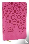 Nelson, Thomas - NKJV, Color Code Bible for Kids, Pink Leathersoft, Comfort Print