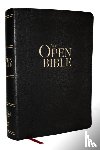 Thomas Nelson - The Open Bible: Read and Discover the Bible for Yourself (NKJV, Black Leathersoft, Red Letter, Comfort Print)