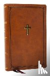 Thomas Nelson - KJV Personal Size Large Print End-of-Verse Reference Bible, Brown Leathersoft, Red Letter, Comfort Print (Thumb Indexed)