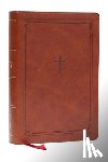 Nelson, Thomas - KJV Giant Print End-of-Verse Reference Bible, Brown Leathersoft, Red Letter, Comfort Print