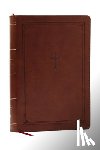 Nelson, Thomas - NKJV Giant Print End-of-Verse Reference Bible, Brown Leathersoft, Red Letter, Comfort Print