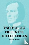 Boole, George - Calculus Of Finite Differences