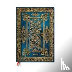 Paperblanks - Paperblanks 2025 Weekly Planner Blue Luxe Luxe Design 12-Month Grande Vertical Elastic Band 160 Pg 100 GSM