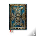 Paperblanks - Blue Luxe (Luxe Design) Mini 12-month Horizontal Hardback Dayplanner 2025 (Elastic Band Closure)