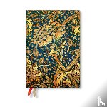 Paperblanks - Morris Windrush (William Morris) Midi 12-month Horizontal Softcover Flexi Dayplanner 2025 (Elastic Band Closure)