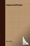 Very, Jones - Essays And Poems